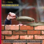 190 mm Kalınlığında Düşey Delikli U Birim Tuğlalarla Duvar Örülmesi Malzeme Dahil Yapılması Fiyatı