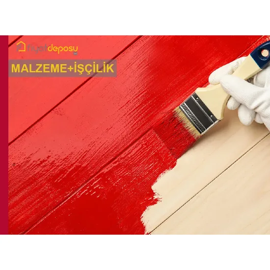 Ahşap Yüzeylere İki Kat Sentetik Esaslı Parlak Boya Yapılması Malzeme Dahil Yapılması Fiyatı