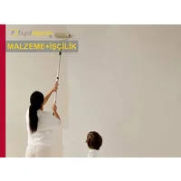 Eski Boyalı İç Cephe Yüzeylerinin Astar Uygulanarak İki Kat Su Bazlı Silikonlu Mat İç Cephe Boyasıyla Boyanması Malzeme Dahil Yapılması Fiyatı - Örtücülük Sınıf  2 - YOD Sınıf 2 - Parlaklık G3 Sınıfı