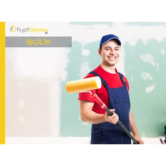 Saten Alçılı ve Alçıpanel İç Cephe Yüzeylerinin Astar Uygulanarak İki Kat Su Bazlı Silikonlu Soft Mat İç Cephe Boyasıyla Boyanması Malzeme Hariç İşçilik Yapılması Fiyatı - Örtücülük Sınıf 2 - YOD Sınıf 1 - Parlaklık G2 Sınıfı