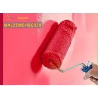 Yeni Sıvalı İç Cephe Yüzeylerinin Macun ve Astar Uygulanarak İki Kat Sentetik Esaslı Parlak İç Cephe Boyasıyla Boyanması Malzeme Dahil Yapılması Fiyatı