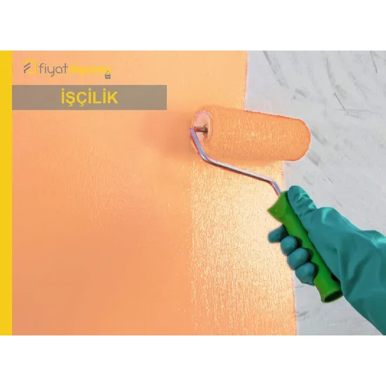 Brüt Beton, Sıvalı veya Eski Boyalı Dış Cephe Yüzeylerinin Astar Uygulanarak Fotokatalitik Özellikli Silikon Esaslı Su Bazlı Dış Cephe Boyasıyla (V2 : W3 : G3) Boyanması Malzeme Hariç İşçilik Yapılması Fiyatı