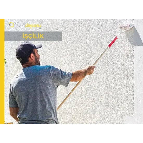 Prekast Dış Cephe Yüzeylerinin Astar Uygulanarak Saf Akrilik Esaslı Grenli / Tekstürlü Esnek Dış Cephe Boyasıyla (V2 : W3 : G2) Boyanması Malzeme Hariç İşçilik Yapılması Fiyatı
