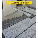 Andezit veya bazalt agregalı betondan yapılmış hazır, teçhizatlı, (L) merdiven basamağı temini ve yerine montajı (her türlü yüzey işlemli) (Malzeme Dahil) Andezit veya bazalt agregalı betondan yapılmış hazır, teçhizatlı, (L) merdiven basamağı temini ve yerine montajı (her türlü yüzey işlemli) (Malzeme Dahil)