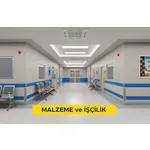 Laminat kaplamalı duvar koruma bantı yapılması (Malzeme Dahil)