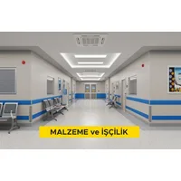 Laminat kaplamalı duvar koruma bantı yapılması (Malzeme Dahil)