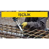 Ø 14 - Ø 28 mm nervürlü beton çelik çubuğu, çubukların kesilmesi, bükülmesi ve yerine konulması. (Malzeme Hariç) (İşçilik)