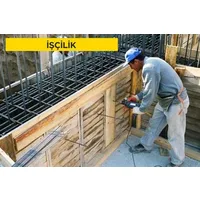 Ahşaptan düz yüzeyli beton ve betonarme kalıbı yapılması (Malzeme Hariç) (İşçilik)