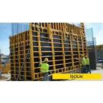Plywood ile düz yüzeyli betonarme kalıbı yapılması (Malzeme Hariç) (İşçilik)