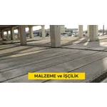 24 cm kalınlığında önyapımlı, öngerilmeli, boşluklu taşıyıcı beton döşeme elemanları ile döşeme yapılması. (Malzeme Dahil)