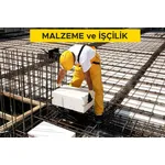 15 cm yüksekliğindeki gazbeton asmolen blokları ile asmolen döşeme yapılması (2,50 N/mm² ve 400 kg/m³) (Malzeme Dahil) 15 cm yüksekliğindeki gazbeton asmolen blokları ile asmolen döşeme yapılması (2,50 N/mm² ve 400 kg/m³) (Malzeme Dahil)