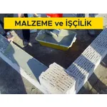 10 cm kalınlığındaki taşıyıcı bimsbeton duvar blokları ile duvar yapılması (bimsbeton tutkalı ile) (min. 5 N/mm² ve min. 900 kg/m³) (Malzeme Dahil)