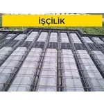 28 cm yüksekliğindeki bimsbeton asmolen blokları ile asmolen döşeme yapılması (min. 400 kg/m³) (Malzeme Hariç) (İşçilik)