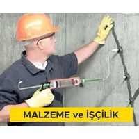 Epoksi enjeksiyon ile çatlak onarımı (Malzeme Dahil)