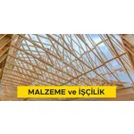 Ahşaptan makaslı çatı yapılması (Malzeme Dahil) Ahşaptan makaslı çatı yapılması (Malzeme Dahil)