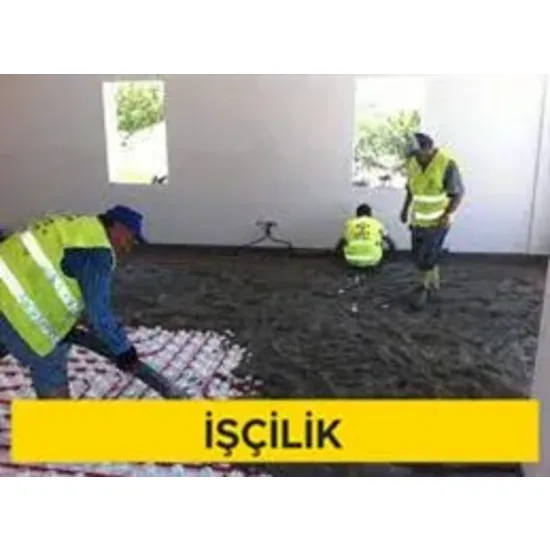 Harç içine karışan maddelerle yalıtım şapı yapılması (normal priz alan su geçirimsizlik katkısı ile) (Malzeme Hariç) (İşçilik)