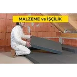 2,5 cm kalınlığında ekstrüde polistren köpük levha ile döşemede ısı yalıtımı yapılması (Malzeme Dahil)