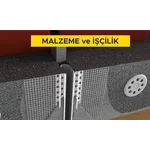 3 cm ile 5 cm (5 cm dahil) arası dilatasyon açıklıkları için kauçuk nem bariyerli pvc esaslı dilatasyon profilinin (fileli) temini ve yerine tespit edilmesi (Malzeme Dahil) 3 cm ile 5 cm (5 cm dahil) arası dilatasyon açıklıkları için kauçuk nem bariyerli pvc esaslı dilatasyon profilinin (fileli) temini ve yerine tespit edilmesi (Malzeme Dahil)