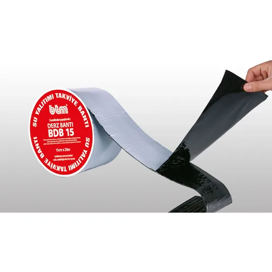 Btm Yalıtım - BDB 15 Derz Bandı - 2 mm Kalınlıkta 15 cm Genişliğinde Kendinden Yapışkanlı Bant