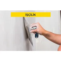 Perlitli sıva alçısı ve saten alçı ile kaplama yapılması (Beton, tuğla duvar vb. yüzeylere) (Malzeme Hariç) (İşçilik)