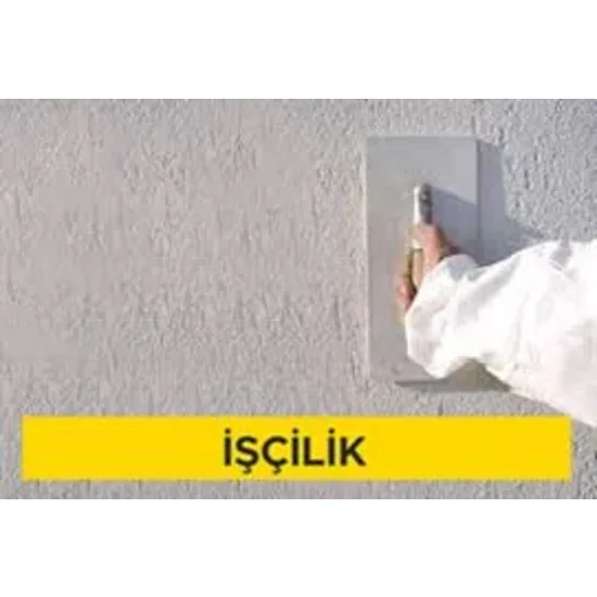 Hazır (fabrikasyon) kaba/ince sıva harcı (TI, WI, CSI) ile iç veya dış yüzeylere 2 cm kalınlıkta sıva yapılması (Malzeme Hariç) (İşçilik)