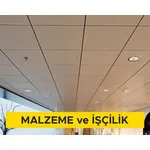 30x30cm ebadında 0,50mm kalınlığında minimum 20 mikron elektrostatik toz boyalı (polyester esaslı) deliksiz alümünyum plakadan (EN AW 3000 serisi) gizli taşıyıcılı sistem asma tavan yapılması (Malzeme Dahil) 30x30cm ebadında 0,50mm kalınlığında minimum 20 mikron elektrostatik toz boyalı (polyester esaslı) deliksiz alümünyum plakadan (EN AW 3000 serisi) gizli taşıyıcılı sistem asma tavan yapılması (Malzeme Dahil)