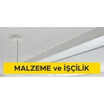Alçı levha ile delikli (akustik) asma tavan yapılması (60x120x9,5 mm) (Malzeme Dahil)