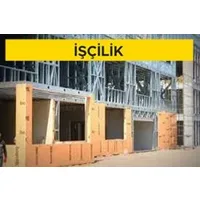 Her iki yüzü cam elyaf şilte kaplı, lifler ile güçlendirilmiş alçı levhalar ile çift iskeletli (bağlantılı) dış cephe duvarı yapılması (Çift Duvar C 75 profili-60 cm aks aralığı) (dış yüzeyde tek kat 12,5 mm cam elyaf şilte kaplı levha, (Malzeme Hariç) (İ Her iki yüzü cam elyaf şilte kaplı, lifler ile güçlendirilmiş alçı levhalar ile çift iskeletli (bağlantılı) dış cephe duvarı yapılması (Çift Duvar C 75 profili-60 cm aks aralığı) (dış yüzeyde tek kat 12,5 mm cam elyaf şilte kaplı levha, (Malzeme Hariç) (İ