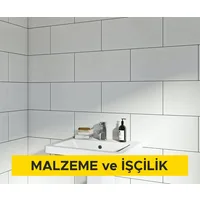 30 x 60 cm anma ebatlarında, her türlü desen ve yüzey özelliğinde, I.kalite, beyaz, sırlı porselen karo ile 3 mm derz aralıklı döşeme kaplaması yapılması (karo yapıştırıcısı ile) (Malzeme Dahil)