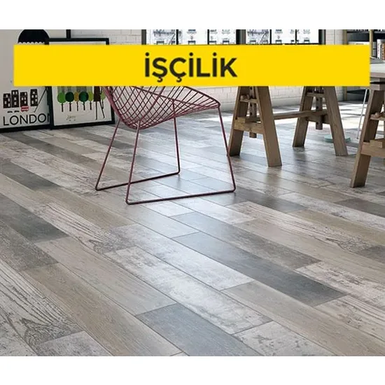15 x 60 cm anma ebatlarında, rektifiyeli, her türlü renk, desen ve yüzey özelliğinde, I.kalite, parlak, sırsız porselen karo ile 3 mm derz aralıklı döşeme kaplaması yapılması (karo yapıştırıcısı ile) (Malzeme Hariç) (İşçilik) 15 x 60 cm anma ebatlarında, rektifiyeli, her türlü renk, desen ve yüzey özelliğinde, I.kalite, parlak, sırsız porselen karo ile 3 mm derz aralıklı döşeme kaplaması yapılması (karo yapıştırıcısı ile) (Malzeme Hariç) (İşçilik)