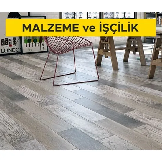15 x 60 cm anma ebatlarında, rektifiyeli, her türlü renk, desen ve yüzey özelliğinde, I.kalite, parlak, sırsız porselen karo ile 3 mm derz aralıklı döşeme kaplaması yapılması (karo yapıştırıcısı ile) (Malzeme Dahil) 15 x 60 cm anma ebatlarında, rektifiyeli, her türlü renk, desen ve yüzey özelliğinde, I.kalite, parlak, sırsız porselen karo ile 3 mm derz aralıklı döşeme kaplaması yapılması (karo yapıştırıcısı ile) (Malzeme Dahil)