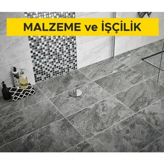 30 x 60 cm anma ebatlarında, rektifiyeli, her türlü renk, desen ve yüzey özelliğinde, I.kalite, mat, sırsız porselen karo ile 3 mm derz aralıklı döşeme kaplaması yapılması (karo yapıştırıcısı ile) (Malzeme Dahil) 30 x 60 cm anma ebatlarında, rektifiyeli, her türlü renk, desen ve yüzey özelliğinde, I.kalite, mat, sırsız porselen karo ile 3 mm derz aralıklı döşeme kaplaması yapılması (karo yapıştırıcısı ile) (Malzeme Dahil)