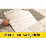 40 x 40 cm anma ebatlarında, her türlü renk, desen ve yüzey özelliğinde, I.kalite, mat, sırsız porselen karo ile 3 mm derz aralıklı döşeme kaplaması yapılması (karo yapıştırıcısı ile) (Malzeme Dahil)