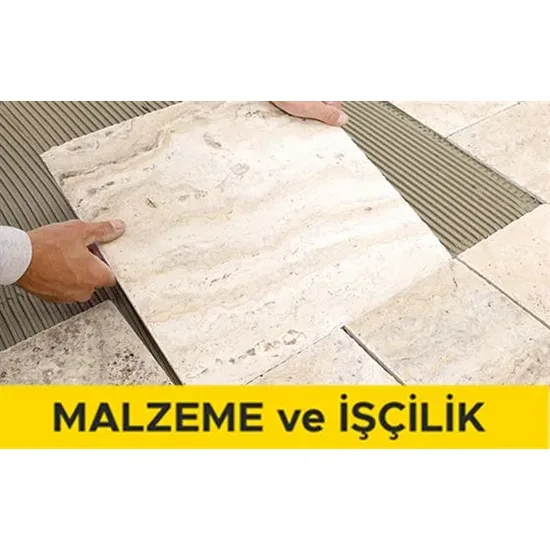 40 x 40 cm anma ebatlarında, rektifiyeli, her türlü renk, desen ve yüzey özelliğinde, I.kalite, parlak, sırsız porselen karo ile 3 mm derz aralıklı döşeme kaplaması yapılması (karo yapıştırıcısı ile) (Malzeme Dahil) 40 x 40 cm anma ebatlarında, rektifiyeli, her türlü renk, desen ve yüzey özelliğinde, I.kalite, parlak, sırsız porselen karo ile 3 mm derz aralıklı döşeme kaplaması yapılması (karo yapıştırıcısı ile) (Malzeme Dahil)