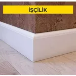 Ahşaptan süpürgelik yapılması ve yerine konulması (Malzeme Hariç) (İşçilik) Ahşaptan süpürgelik yapılması ve yerine konulması (Malzeme Hariç) (İşçilik)