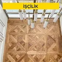 Beton zemin üzerine yapıştırma suretiyle 15-16 mm kalınlığında I.sınıf meşe parke kaplama yapılması (Malzeme Hariç) (İşçilik)