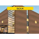 8 mm kalınlığında kompakt lamine levha ile iç duvar ve tavan kaplaması yapılması (Malzeme Hariç) (İşçilik) 8 mm kalınlığında kompakt lamine levha ile iç duvar ve tavan kaplaması yapılması (Malzeme Hariç) (İşçilik)