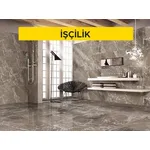 2 cm kalınlığında renkli mermer levha ile döşeme kaplaması yapılması (2cmx30- 40-50cmxserbest boy) (honlu veya cilalı) (Malzeme Hariç) (İşçilik)