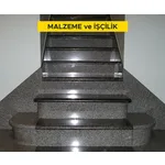 Renkli mermer levha ile merdiven basamağı kaplaması yapılması (basamak 3 cm, rıht 2 cm kalınlığında) (honlu veya cilalı) (Malzeme Dahil)