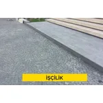 4 cm kalınlığındaki bazalt plaklarla denizlik yapılması (Malzeme Hariç) (İşçilik)
