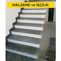 Bulancak füme granit ile süpürgelik yapılması (Malzeme Dahil)