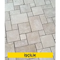 4 cm kalınlığında açık renkli traverten levha ile döşeme kaplaması yapılması (4cmx30-40-50cmxserbest boy) (honlu veya cilalı) (Malzeme Hariç) (İşçilik)
