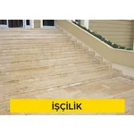 Açık renkli traverten levha ile merdiven basamağı kaplaması yapılması (basamak 3 cm, rıht 2 cm kalınlığında) (honlu veya cilalı) (Malzeme Hariç) (İşçilik)