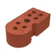 Çenesizler Toprak - Kiremit Tuğla - Büyük Pres Mafsal Tuğlası - 215 x 102 x 65 mm Ebatlarında Pres Tuğla