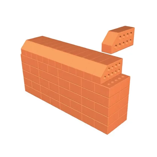 Çenesizler Toprak - Kiremit Tuğla - Büyük Pres Tuğla 45° Kesik Köşe - 215 x 102 x 65 mm Ebatlarında Pres Tuğla