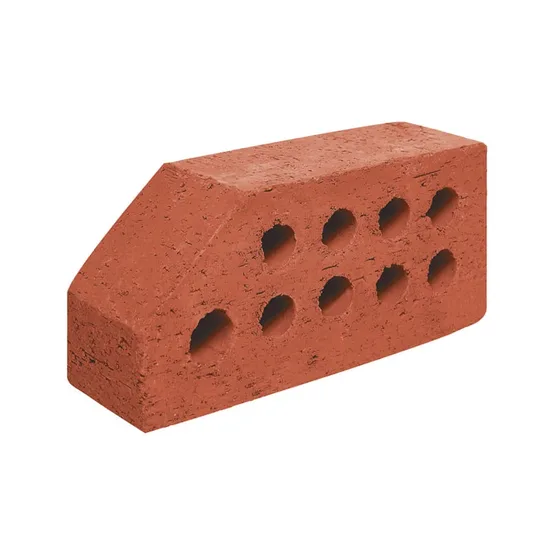 Çenesizler Toprak - Kiremit Tuğla - Büyük Pres Tuğla 45° Kesik Köşe - 215 x 102 x 65 mm Ebatlarında Pres Tuğla
