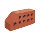 Çenesizler Toprak - Kiremit Tuğla - Büyük Pres Tuğla 45° Kesik Köşe - 215 x 102 x 65 mm Ebatlarında Pres Tuğla