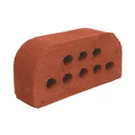 Çenesizler Toprak - Kiremit Tuğla - Büyük Pres Tuğla Çift Oval - 215 x 102 x 65 mm Ebatlarında Pres Tuğla