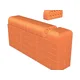 Çenesizler Toprak - Kiremit Tuğla - Büyük Pres Tuğla Çift Oval - 215 x 102 x 65 mm Ebatlarında Pres Tuğla