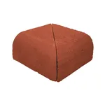 Çenesizler Toprak - Kiremit Tuğla - Büyük Pres Tuğla Çift Oval İç Köşe Dönüş - 215 x 215 x 102 mm Ebatlarında Pres Tuğla